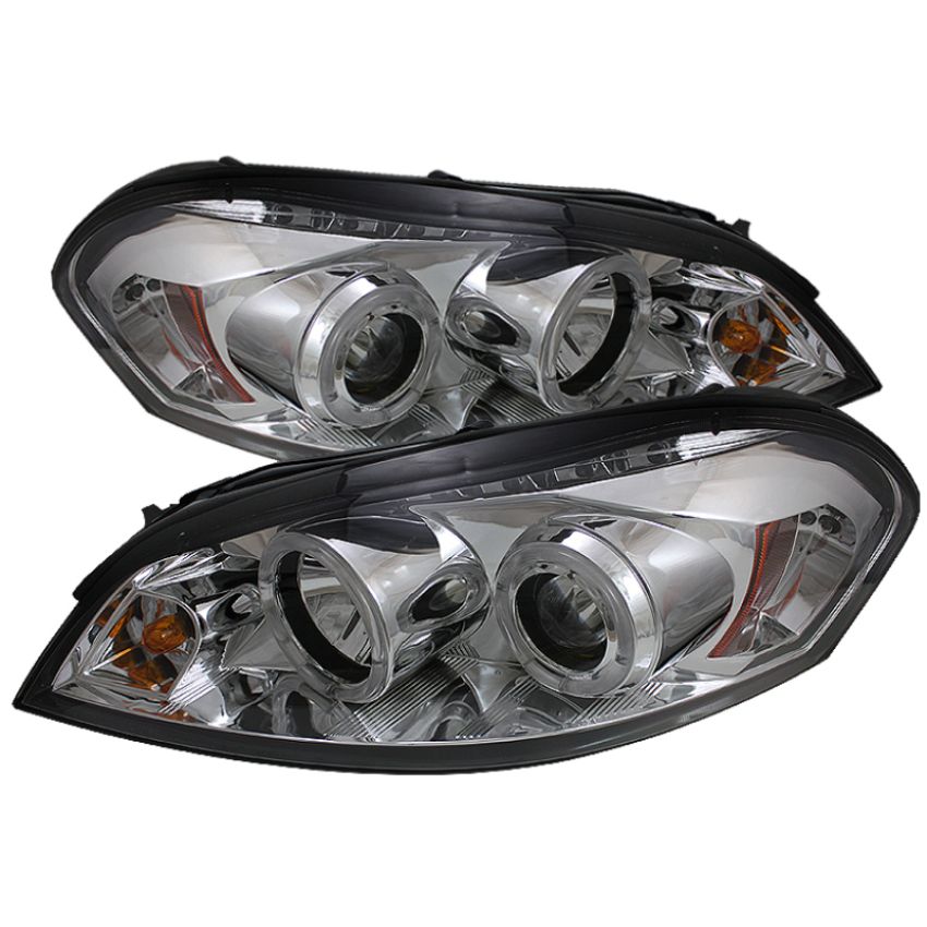 SPYDER 5031709 Projector Headlights - LED Halo - Chrome