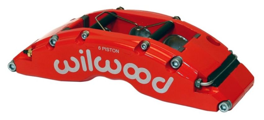 Wilwood 120-14320-FSR Caliper-TC6R-Red 1.88/1.62/1.62in Pistons 1.38in Disc