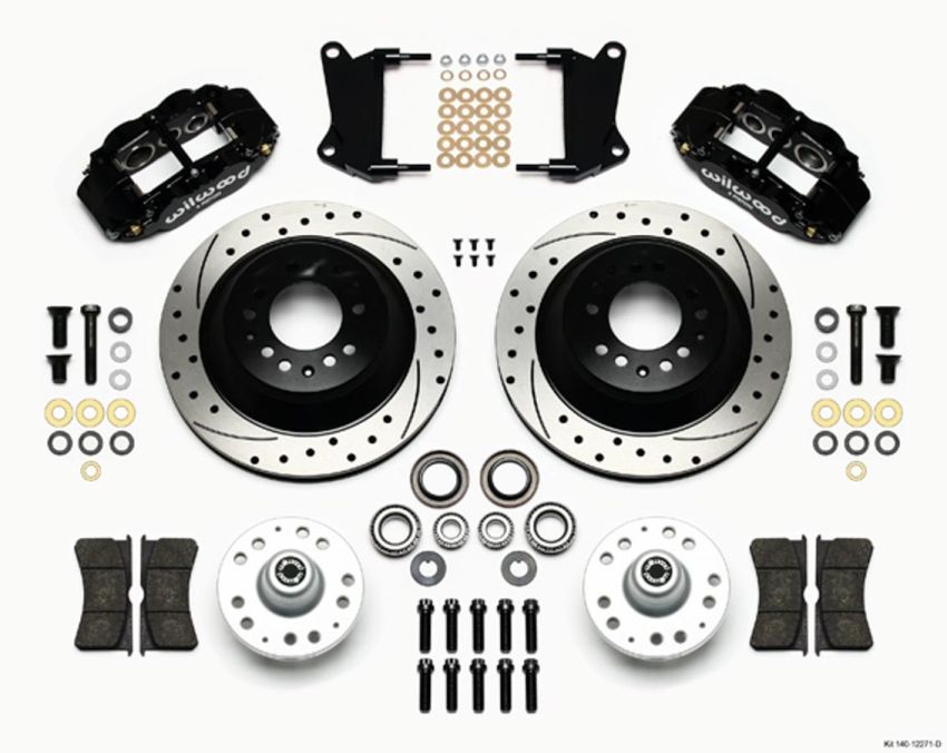 Wilwood 140-12271-D Narrow Superlite 6R Front Hub & 1PC Rtr Kit 12.88in Dril 67-69 Camaro 64-72 Nova Chevelle