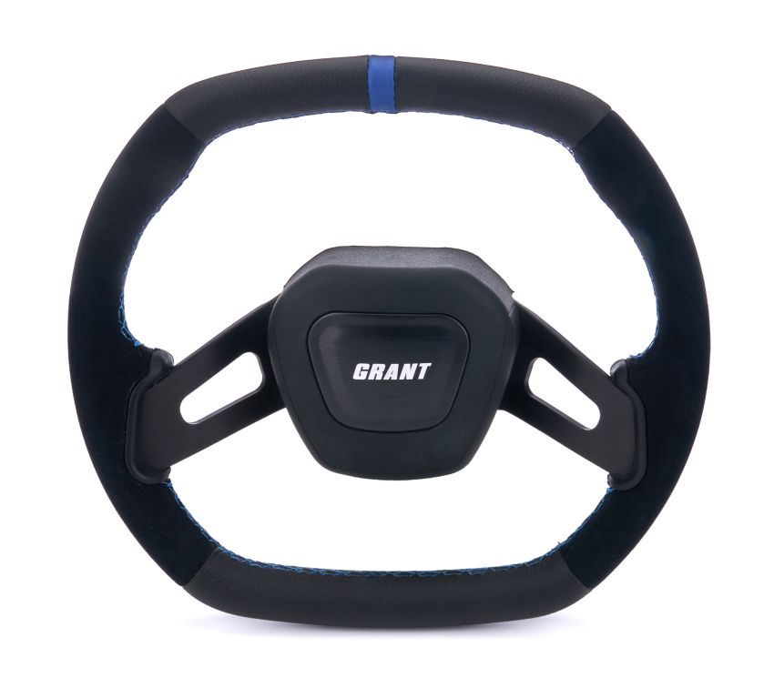 GRANT GRT682 C8 Performance Steering Wheel Blue Center Stripe