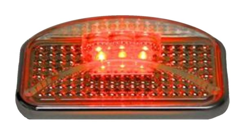 Putco 930002 Universal Side Marker - Red LED w/Ion Chrome Lens Universal Side Markers