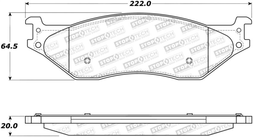 Stoptech 308.10660 Street Brake Pads