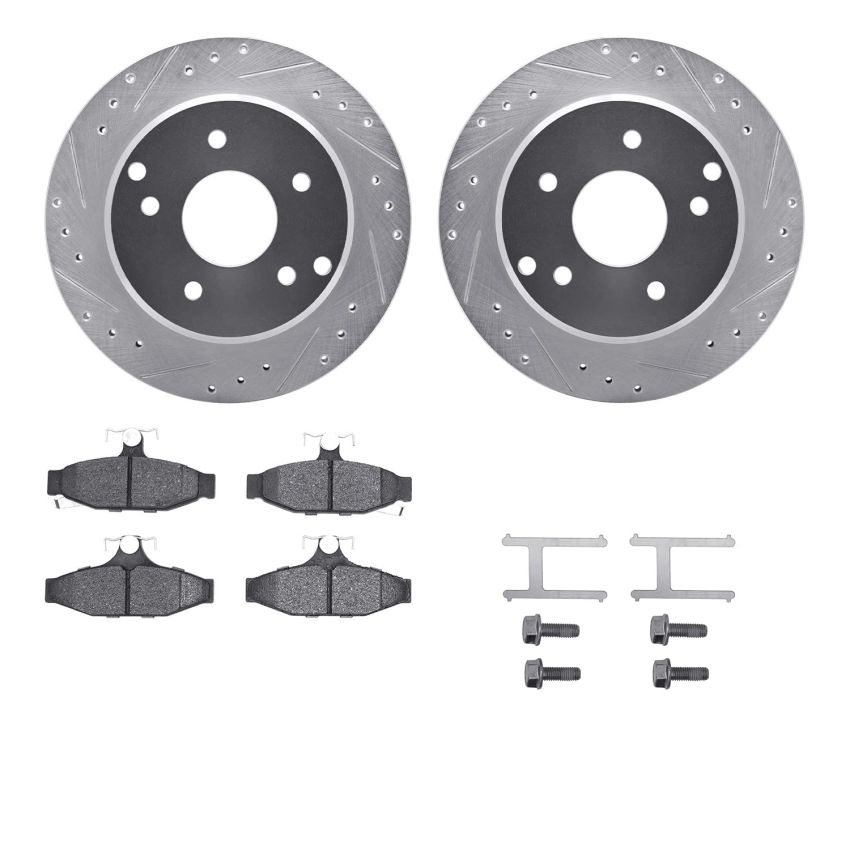 Dynamic Friction 7512-47076 Rotor Kit