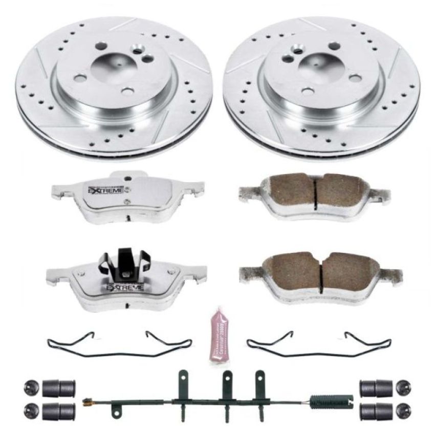 PowerStop K5780-26 Z26 Street Performance Ceramic Brake Pad and Drilled & Slotted Rotor Kit