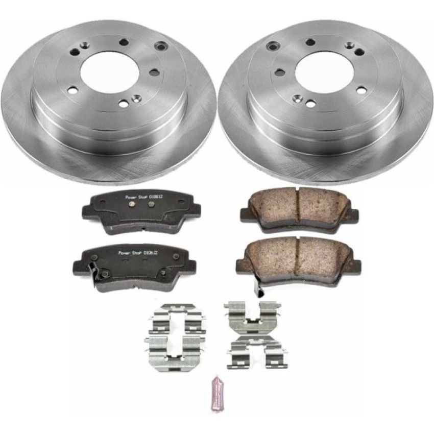 PowerStop KOE4710 OE Stock Replacement Low-Dust Ceramic Brake Pad and Rotor Kit
