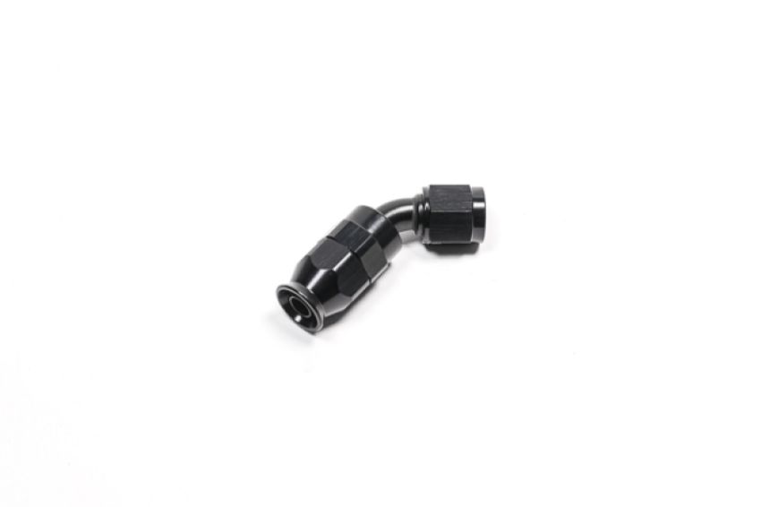 Radium Engineering 14-0632 6AN HOSE END, 45 DEGREE, PTFE, BLACK