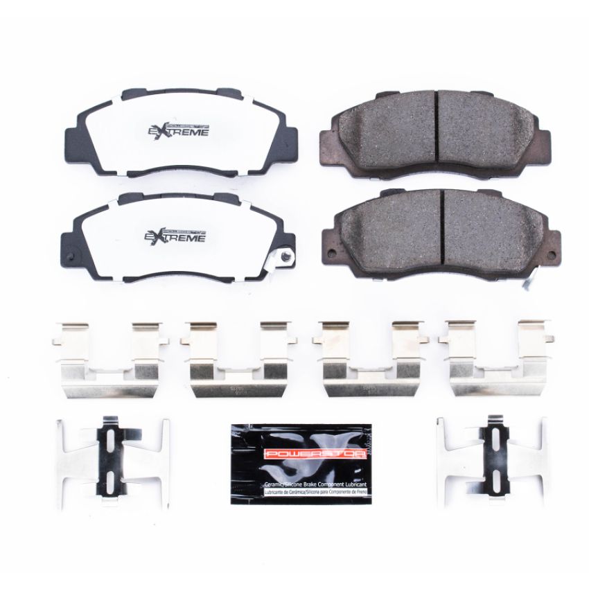 PowerStop Z26-503 PowerStop - Z26 Performance Carbon-Fiber Ceramic Brake Pads with Hardware Kit