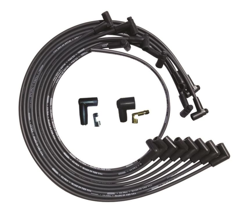 MOROSO MOR51028 Ultra Plug Wire Set SBC Under V/C Black