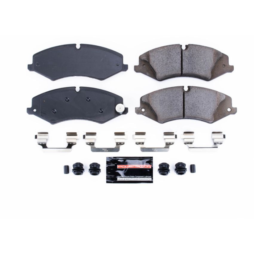 PowerStop Z23-1429 PowerStop - Z23 Daily Driver Carbon-Fiber Ceramic Brake Pads with Hardware Kit