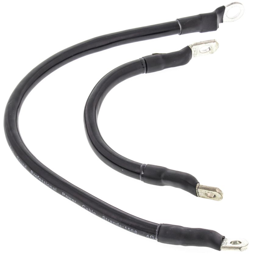All Balls Racing 79-3006 66-77 Harley FLH Electra Glide Battery Cable Kit Clear