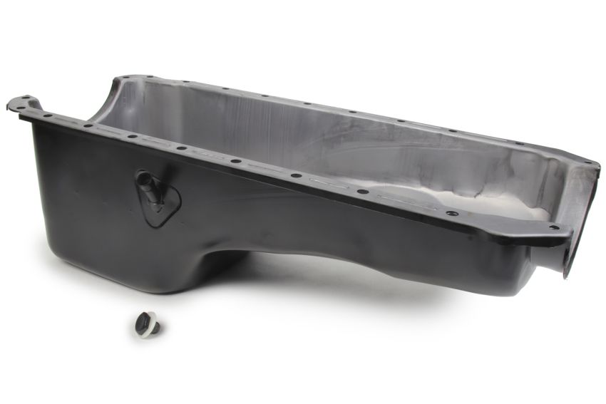 RACING POWER CO-PACKAGED RPCR9294P 65-90 BBC Steel Stock Oil Pan Black