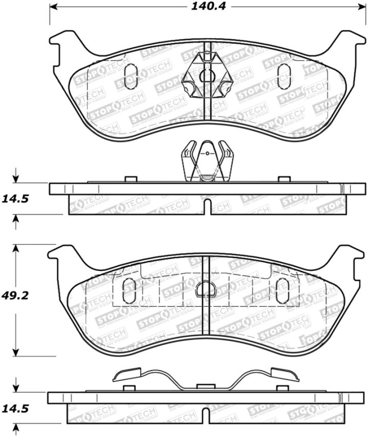 Stoptech 305.08810 Street Select Brake Pads
