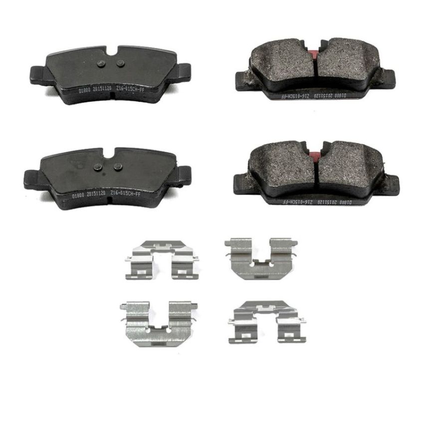 PowerStop 17-1800 PowerStop - Z17 Low-Dust Ceramic Brake Pads with Hardware