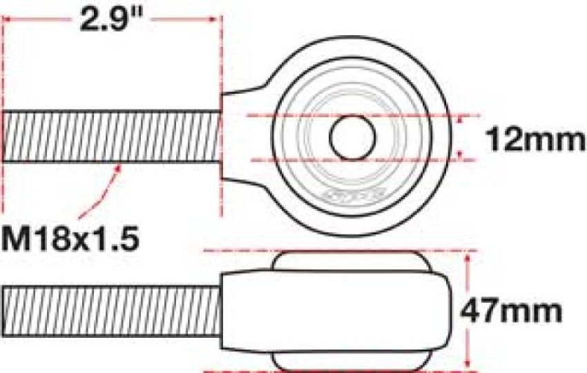 SPECIALTY PRODUCTS COMPANY 15771 XAXIS ROD END BALL JOINT