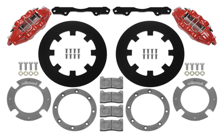 Wilwood 140-16629-R 17-21 Can-Am X3RS Red 6-Piston Rear Kit 11.25in - Undrilled Rotors