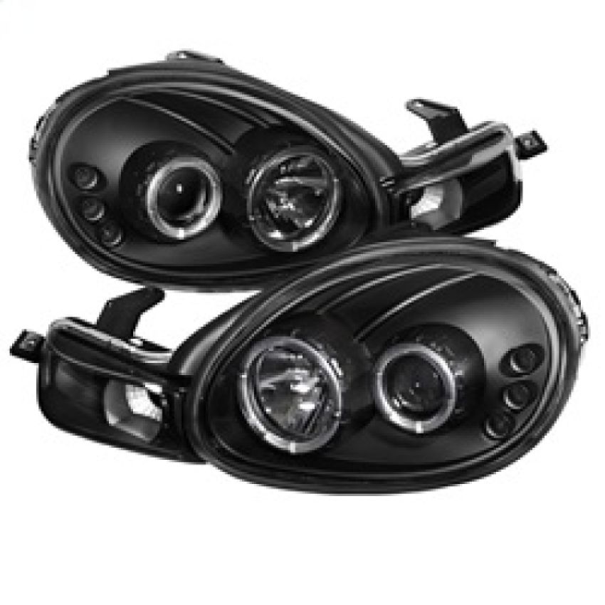 SPYDER 5009906 Projector Headlights - LED Halo - Black