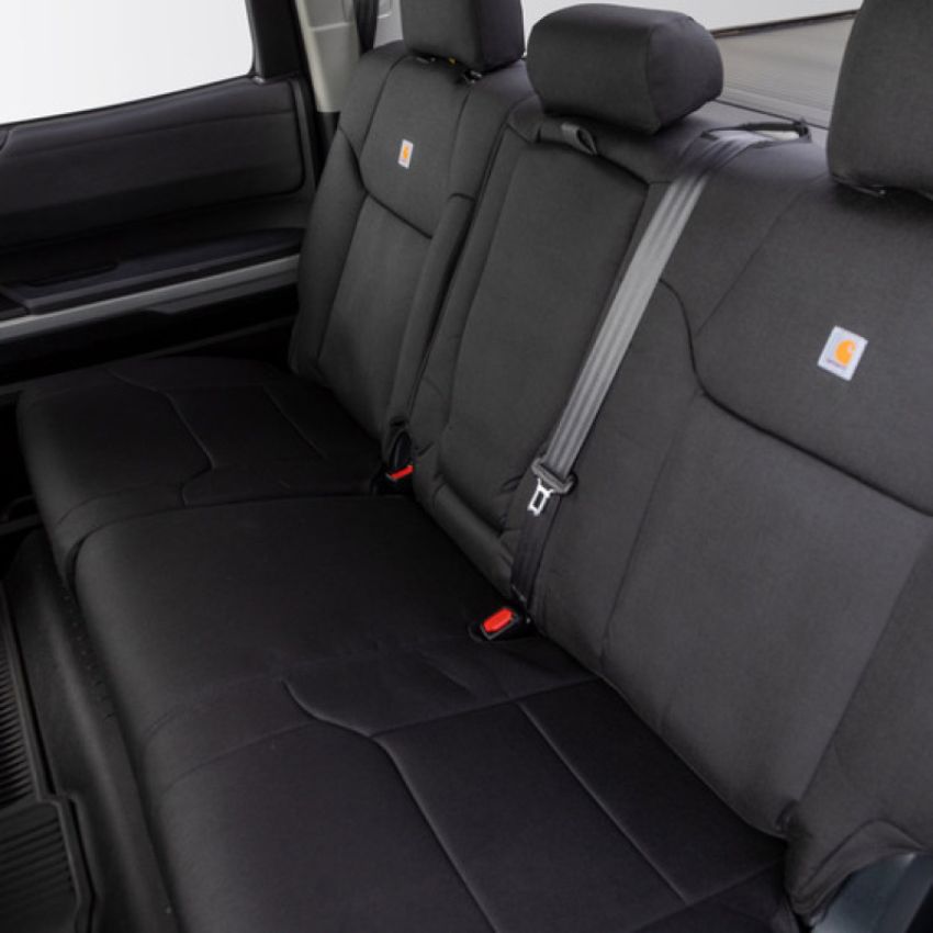 Covercraft GTC1241COBK 14-18 Chevrolet Silverado Carhartt PrecisionFit Custom Second Row Seat Covers - Blk
