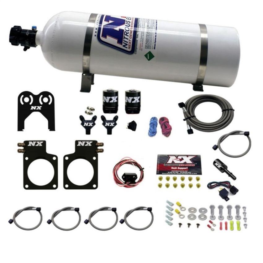 Nitrous Express 20717-15 NISSAN GT-R NITROUS PLATE SYSTEM (35-300HP) W/ 15LB BOTTLE