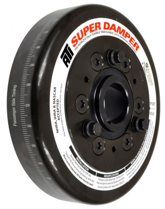 ATI ATI918310 Damper - 7.074in - Steel - Ford - 332-428 - Fe - Chevy Frt - 3 Ring