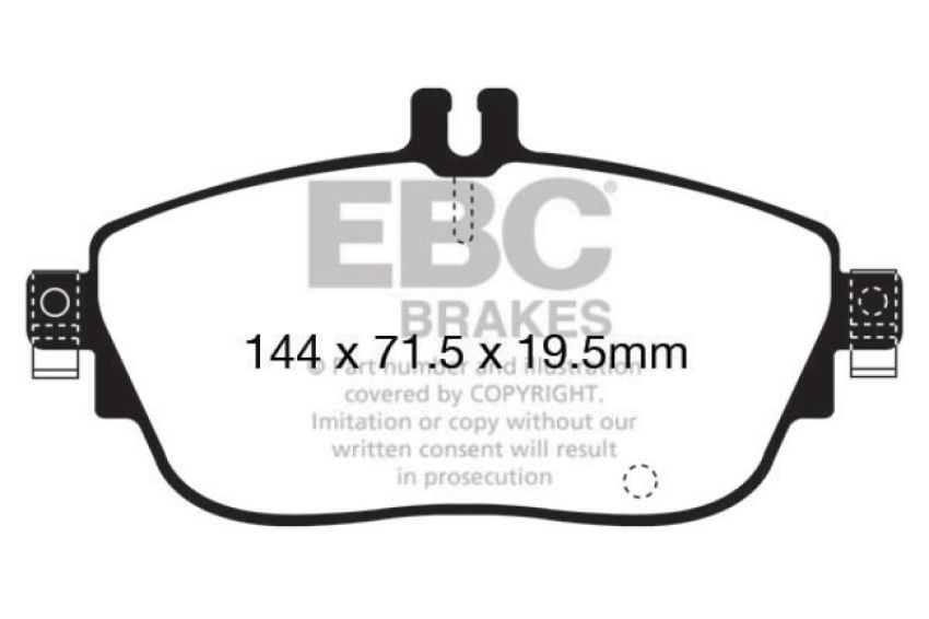 EBC Brakes DP32165C Redstuff Ceramic Low Dust Brake Pads