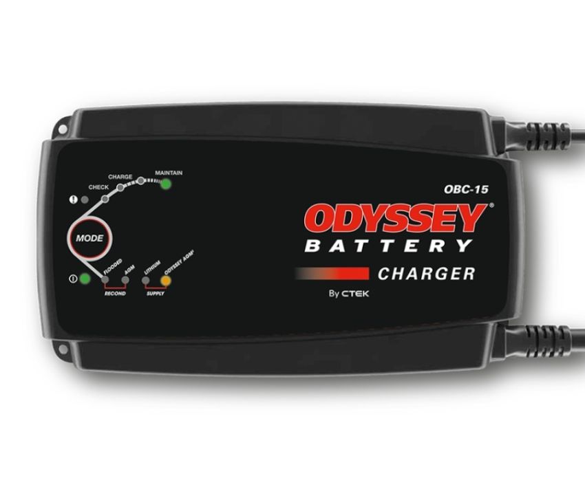 Odyssey Battery OBC-15-A Portable Battery Charger - 15 Amp