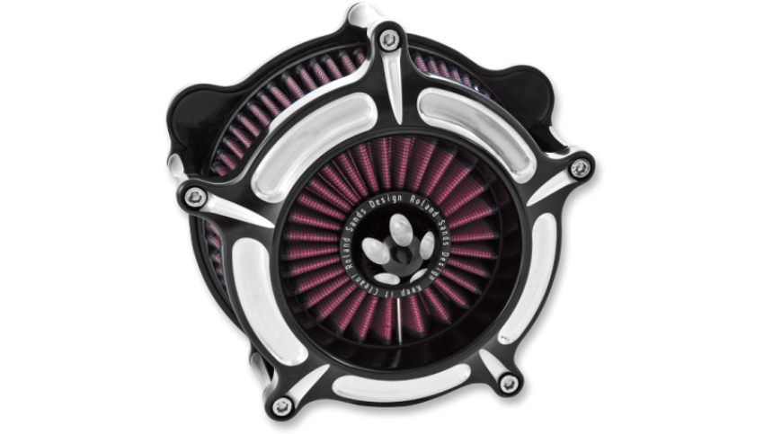 Roland Sands Design 0206-2039-BM Turbine Air Cleaner - Contrast Cut