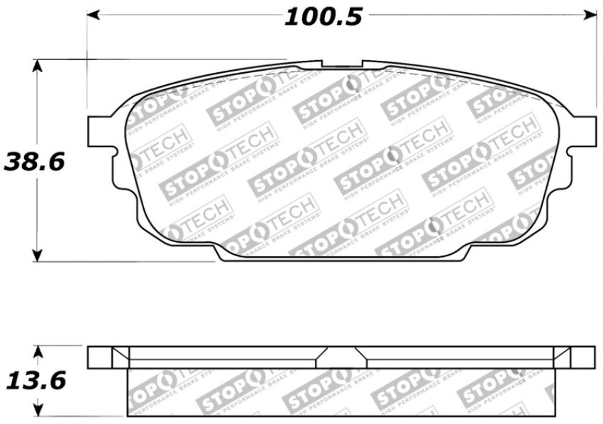Stoptech 309.08920 Performance Brake Pads