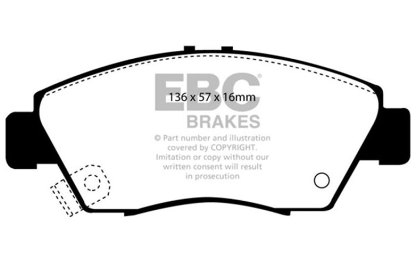 EBC Brakes DP3891C Redstuff Ceramic Low Dust Brake Pads