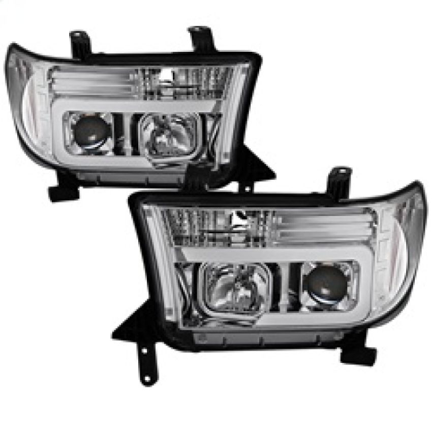 SPYDER 5084651 Projector Headlights - Version 2 - Light Bar DRL - Chrome