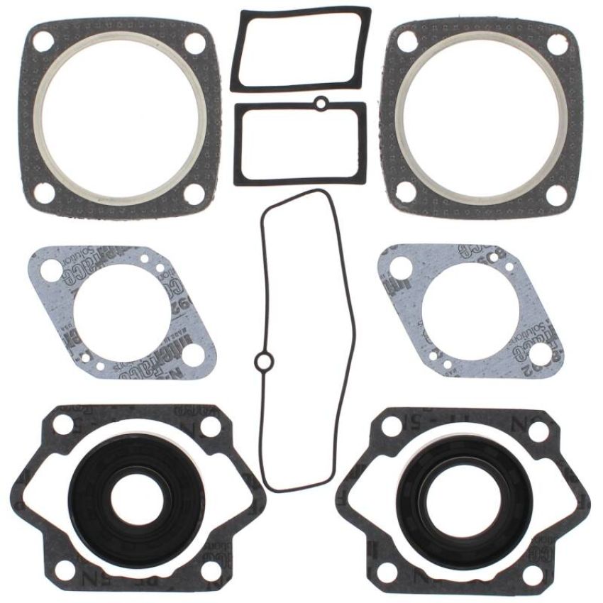 Vertex Pistons 711025 Vertex Gaskets 1971 Ski-Doo TNT 18 Track / 440S Complete Gasket Kit w/ Oil Seals