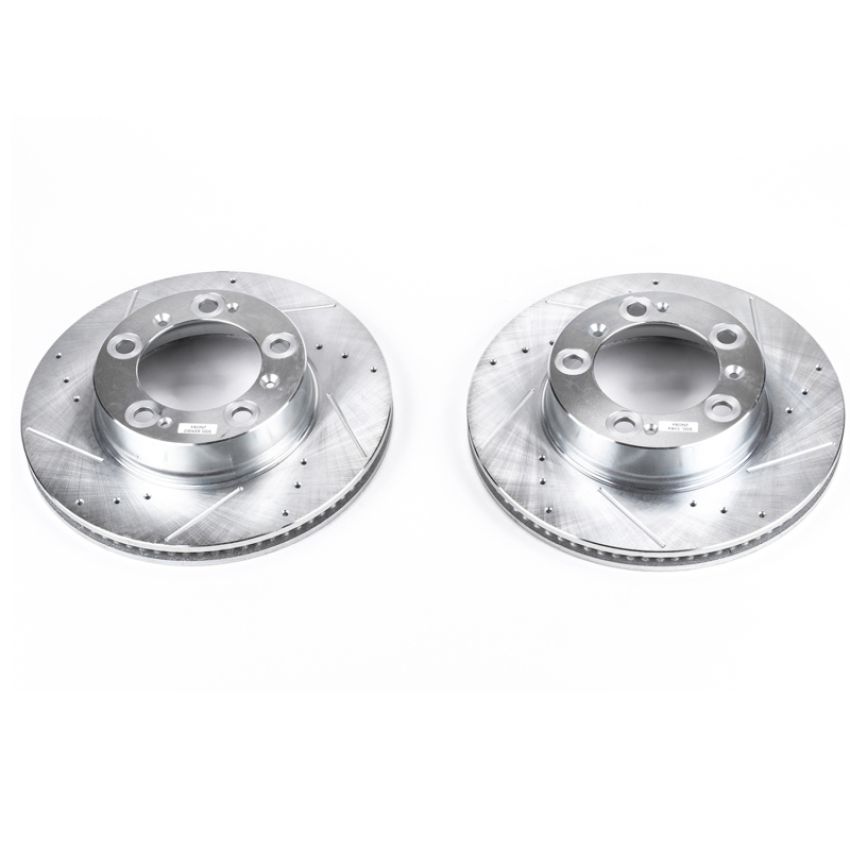 PowerStop EBR620XPR PowerStop Evolution Performance Drilled, Slotted & Plated Brake Rotor Pair
