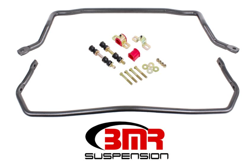 BMR Suspension SB031H BMR 78-87 G-Body Front & Rear Sway Bar Kit w/ Bushings - Black Hammertone