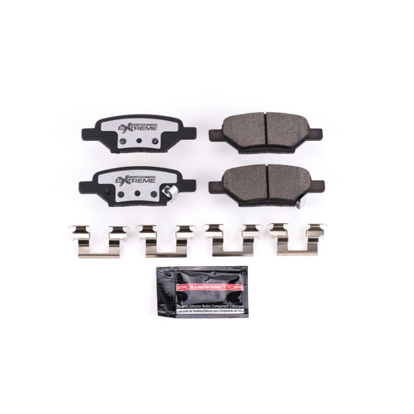 PowerStop Z26-1033 PowerStop - Z26 Performance Carbon-Fiber Ceramic Brake Pads with Hardware Kit