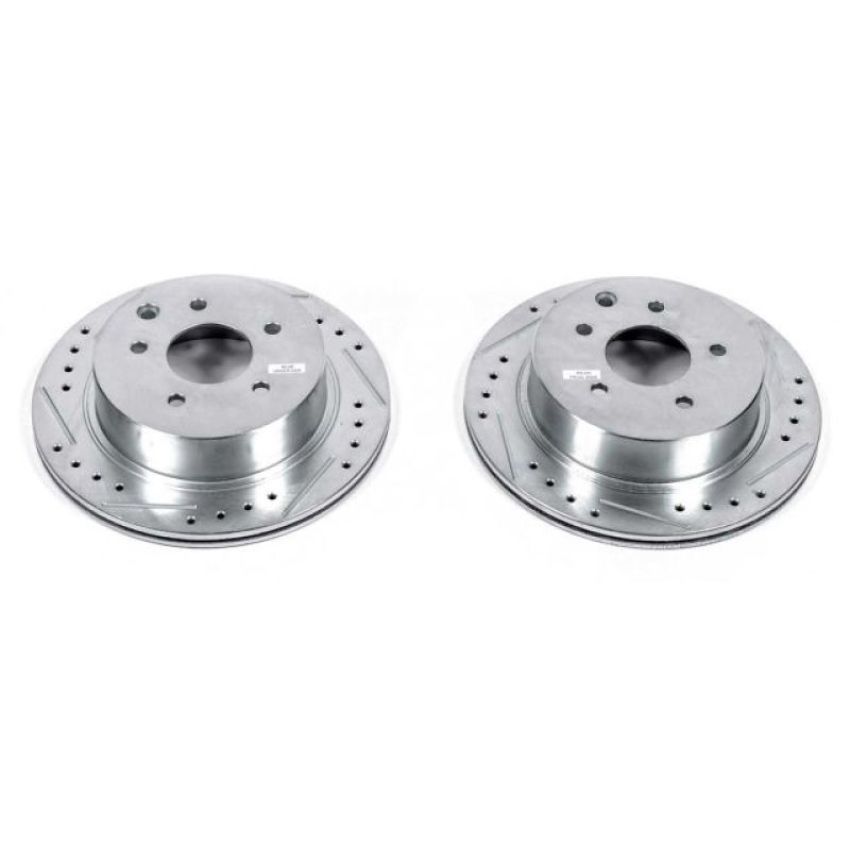 PowerStop JBR751XPR PowerStop Evolution Performance Drilled, Slotted & Plated Brake Rotor Pair