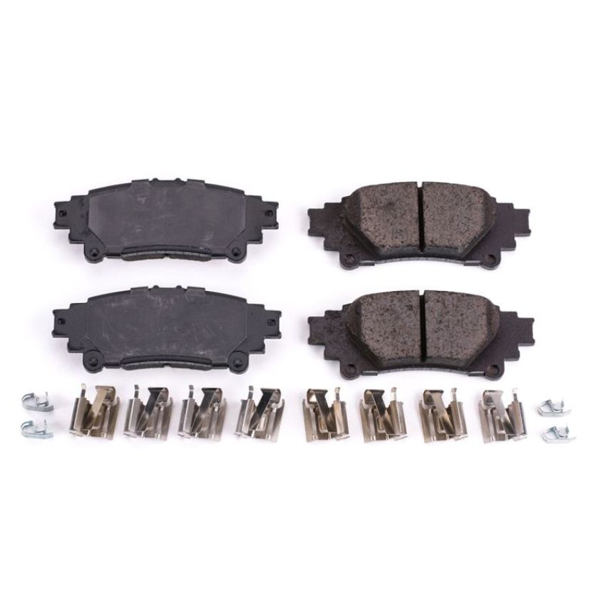 PowerStop 17-1391A PowerStop - Z17 Low-Dust Ceramic Brake Pads with Hardware