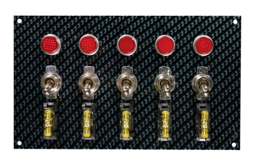 MOROSO MOR74148 Fiber Design Switch Panel - Black/Black