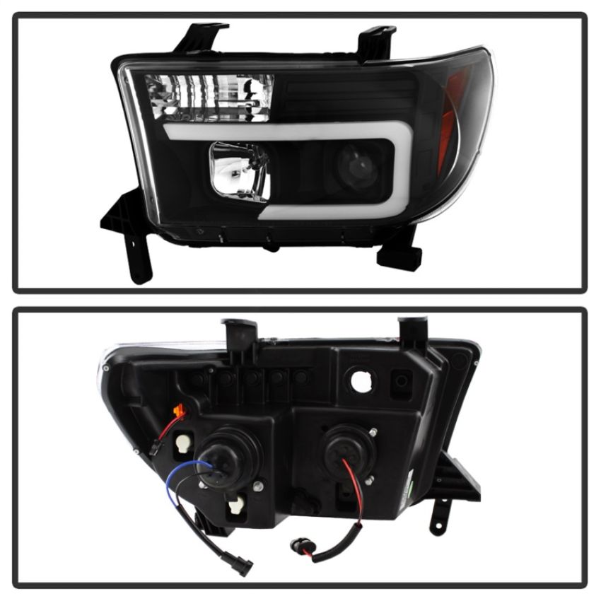 SPYDER 5085344 Projector Headlights - Version 2 - Light Bar DRL - Black