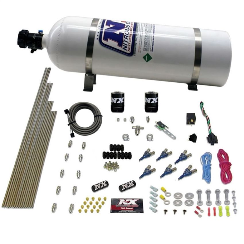 Nitrous Express 80006EFI-15 V6AN GASOLINE EFI (150-375HP) WITH 15LB BOTTLE
