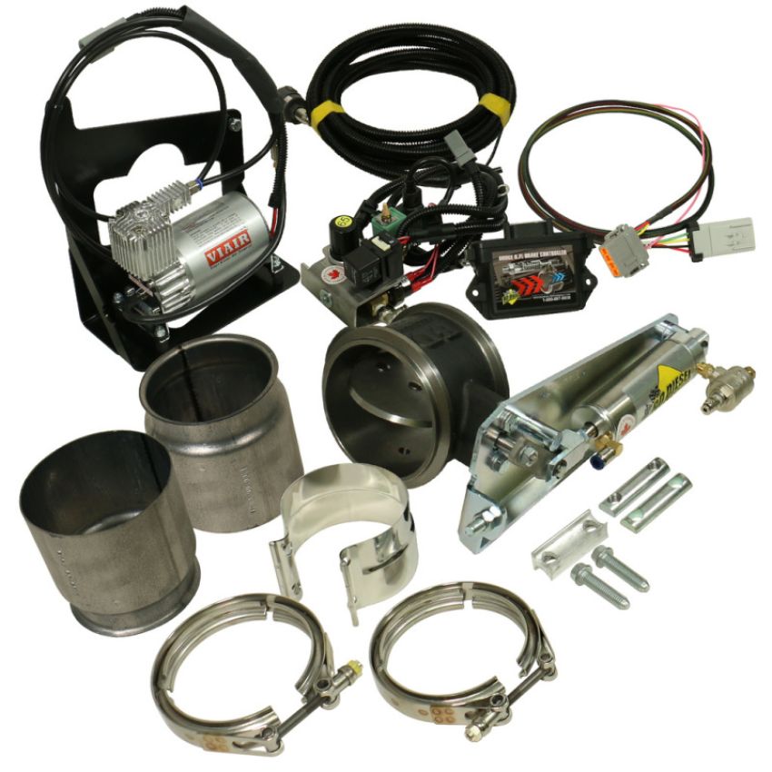 BD Diesel 1027345 BD Cummins 6.7L Exhaust Brake Remote Air 5.0in Dodge 2007.5-2017 w/Non-VGT Turbo