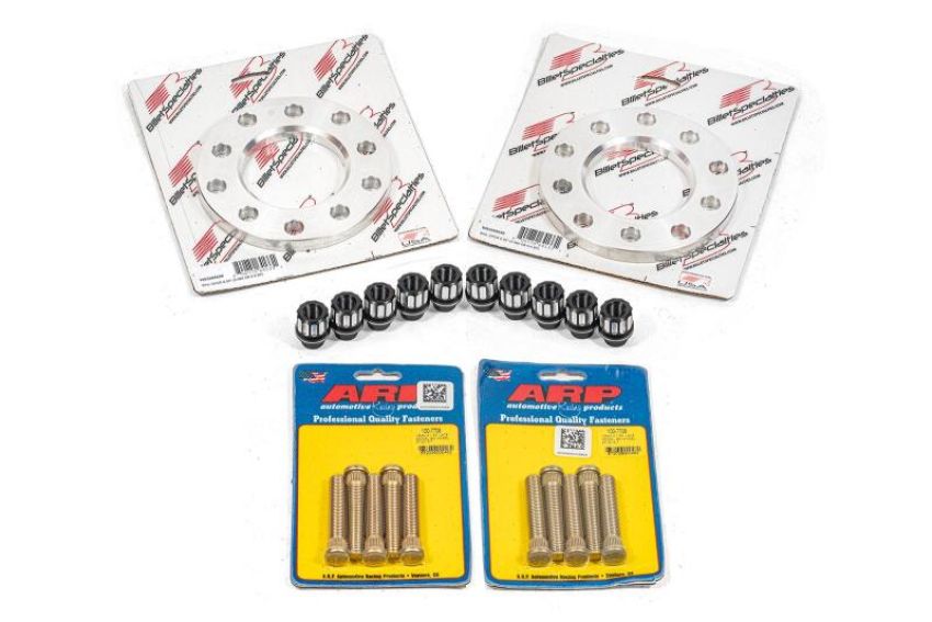 BMR Suspension WSK570 BMR 14-19 Chevrolet Corvette C7 Wheel Spacer Kit Front 0.50in Wide M12 Studs Shank Lugs - Bare