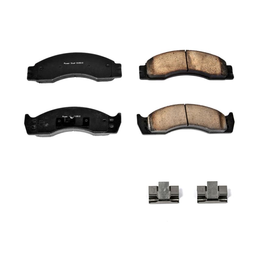 PowerStop 17-411 PowerStop - Z17 Low-Dust Ceramic Brake Pads with Hardware