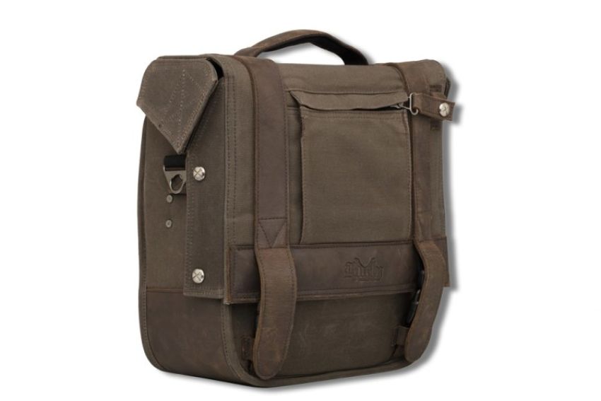 Burly Brand B15-1000D Voyager Saddlebag Each - Dark Oak