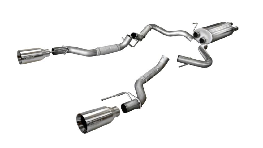 CORSA Performance 14397 Corsa 2017-2020 Ford F-150 Raptor 3.5L Sport Cat-Back Dual Rear Exit w/ 5in Satin Polished Tip