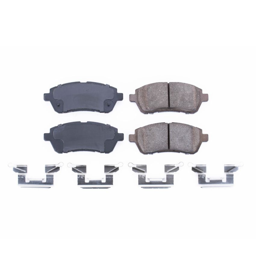 PowerStop 17-1454 PowerStop - Z17 Low-Dust Ceramic Brake Pads with Hardware