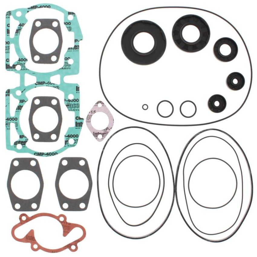Vertex Pistons 711165D Vertex Gaskets 1991 Ski-Doo Formula MX/XTC/XTCR Complete Gasket Kit w/ Oil Seals