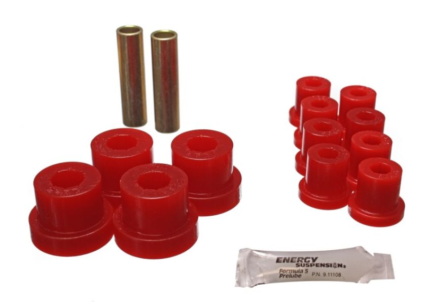 Energy Suspension 2.2115R Jeep Spring Bushing Set - Red