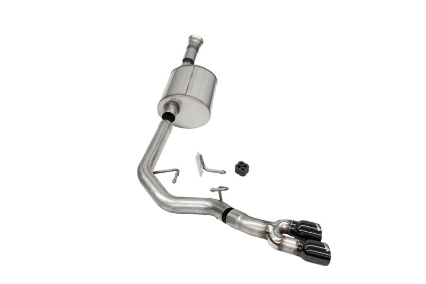 Corsa Performance 21156BLK 3.0in. Front of Tire Exit Catback Exhaust System with Twin 3.5in. Tips