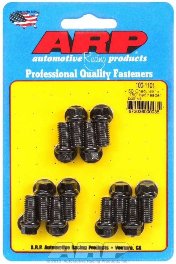 ARP ARP100-1101 Header Bolt Kit - 6pt. 3/8 x .750 UHL (12)