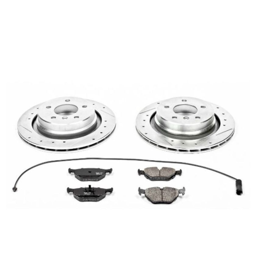 PowerStop K581 Z23 Daily Driver Carbon-Fiber Ceramic Brake Pad and Drilled & Slotted Rotor Kit