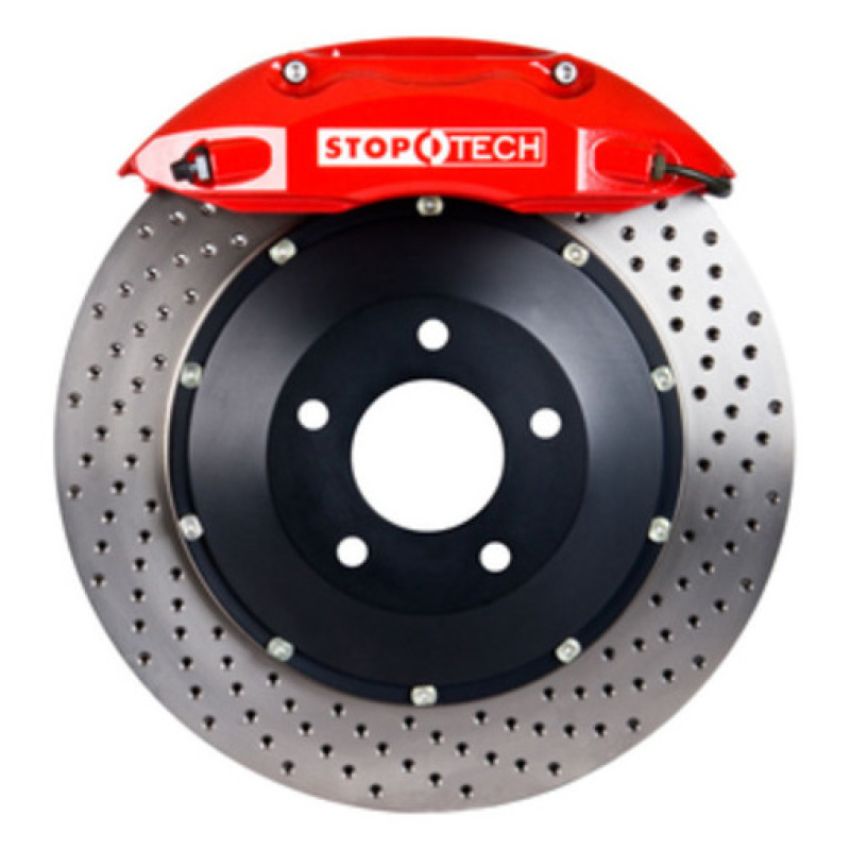 Stoptech 83.858.4700.72 98-06 Toyota Landcruiser Front BBK ST-40 Red Caliper 355x32mm Drilled Rotors
